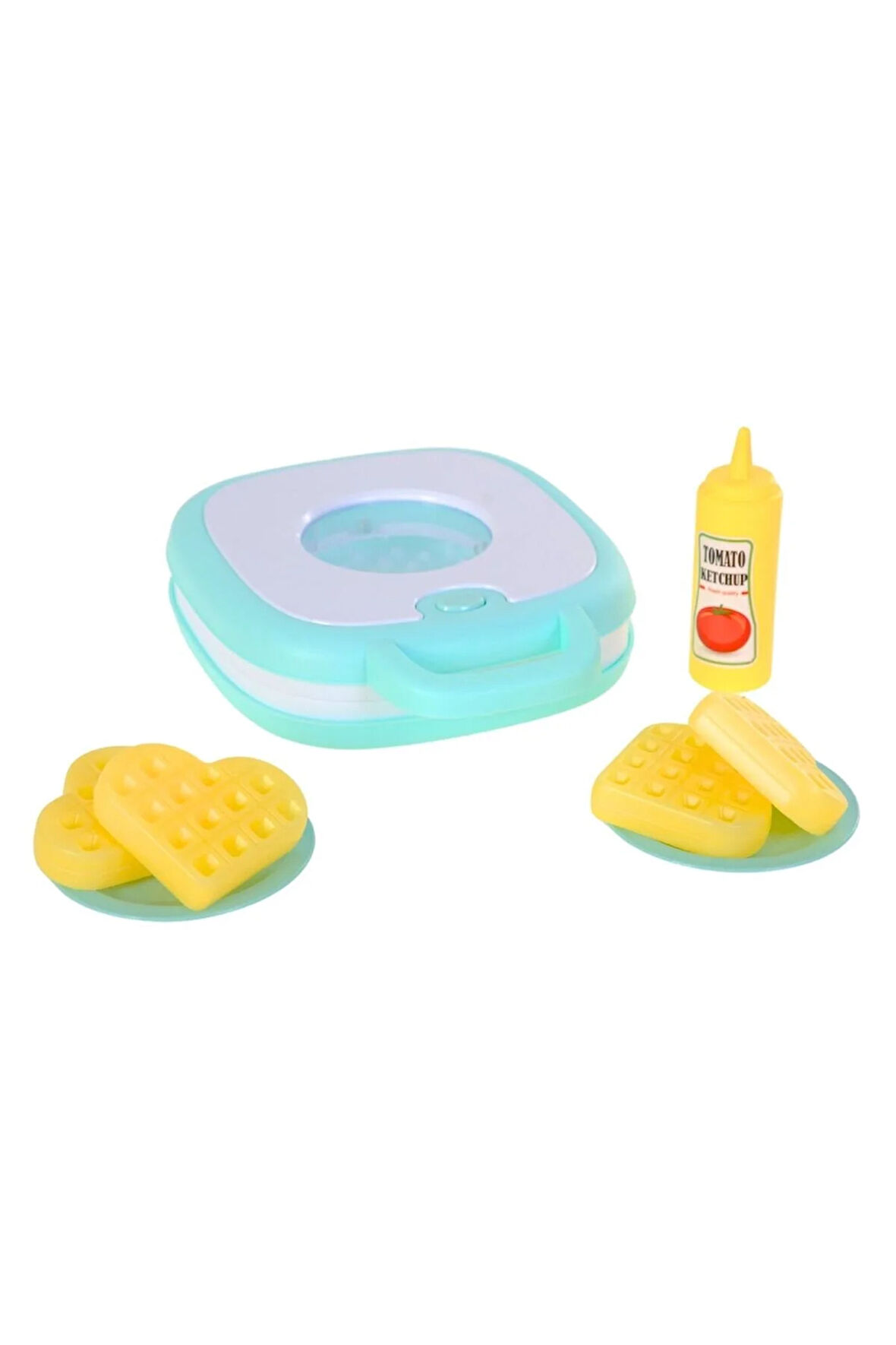 Pilli Işıklı Sesli Oyuncak Waffle Makinesi 