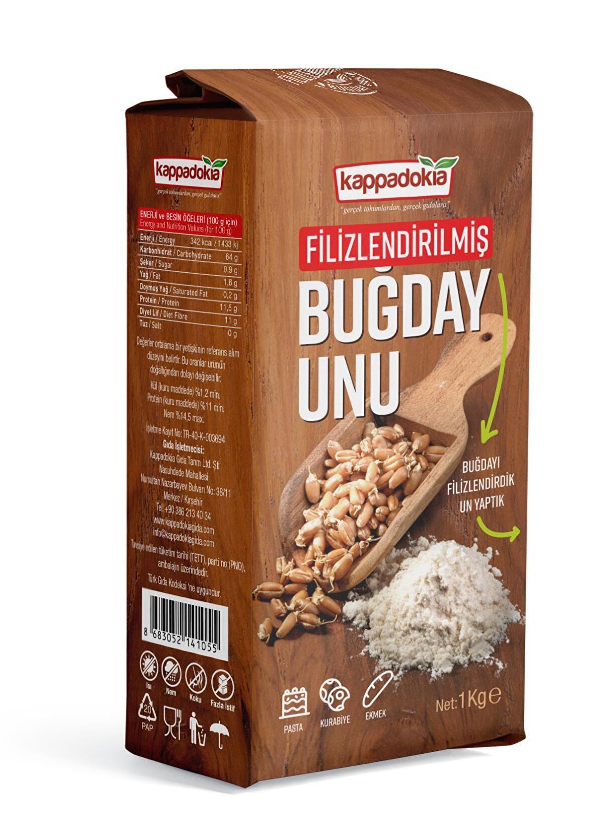 FİLİZLENDİRİMİŞ BUĞDAY UNU  1KG