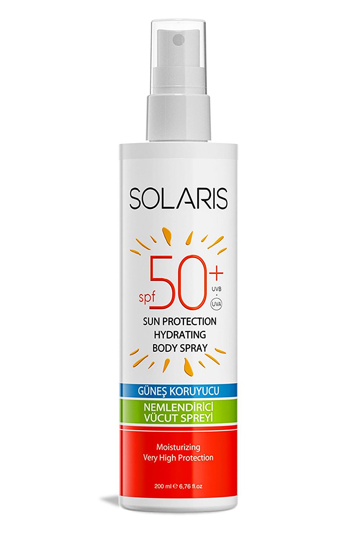 Solaris Güneş Koruyucu Krem Sprey SPF 50+ Yüksek Koruma 200 ml