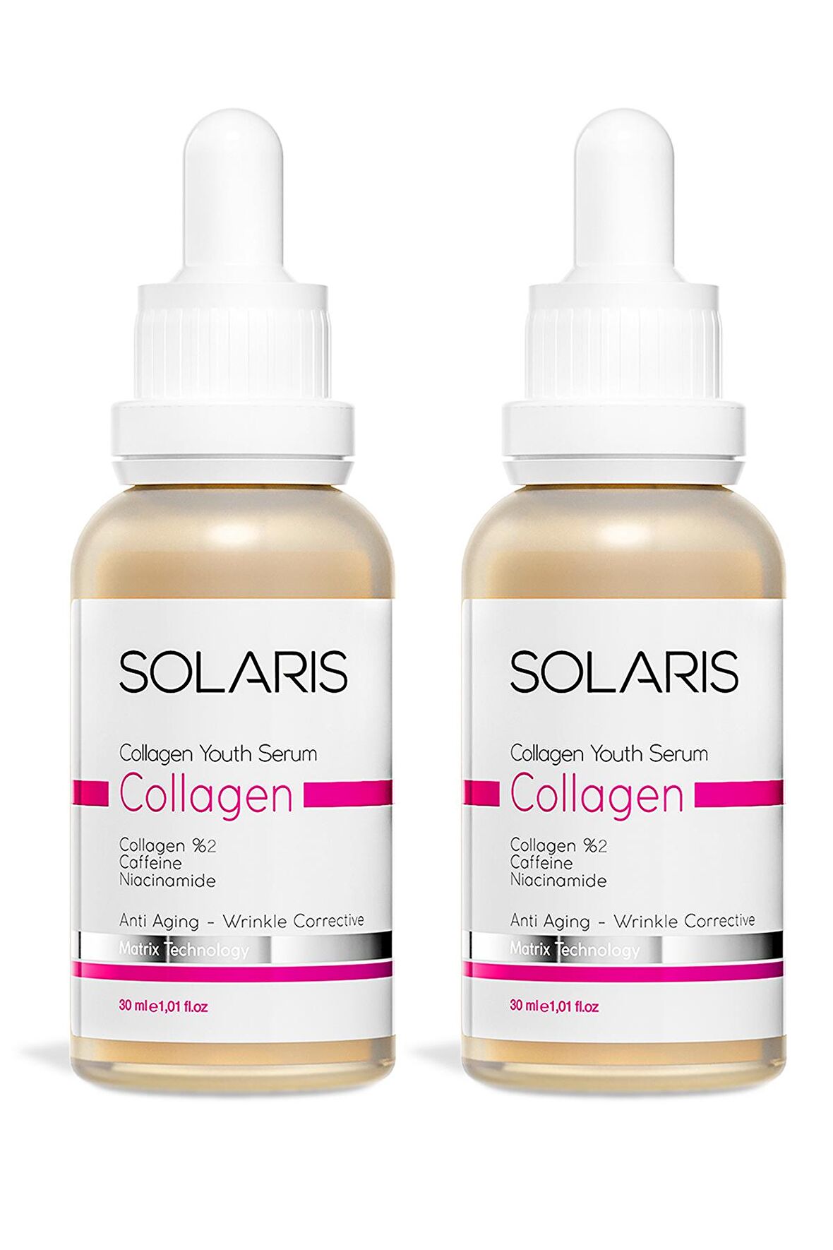 Solaris Collagen Cilt Bakım Serumu 30 ML x 2