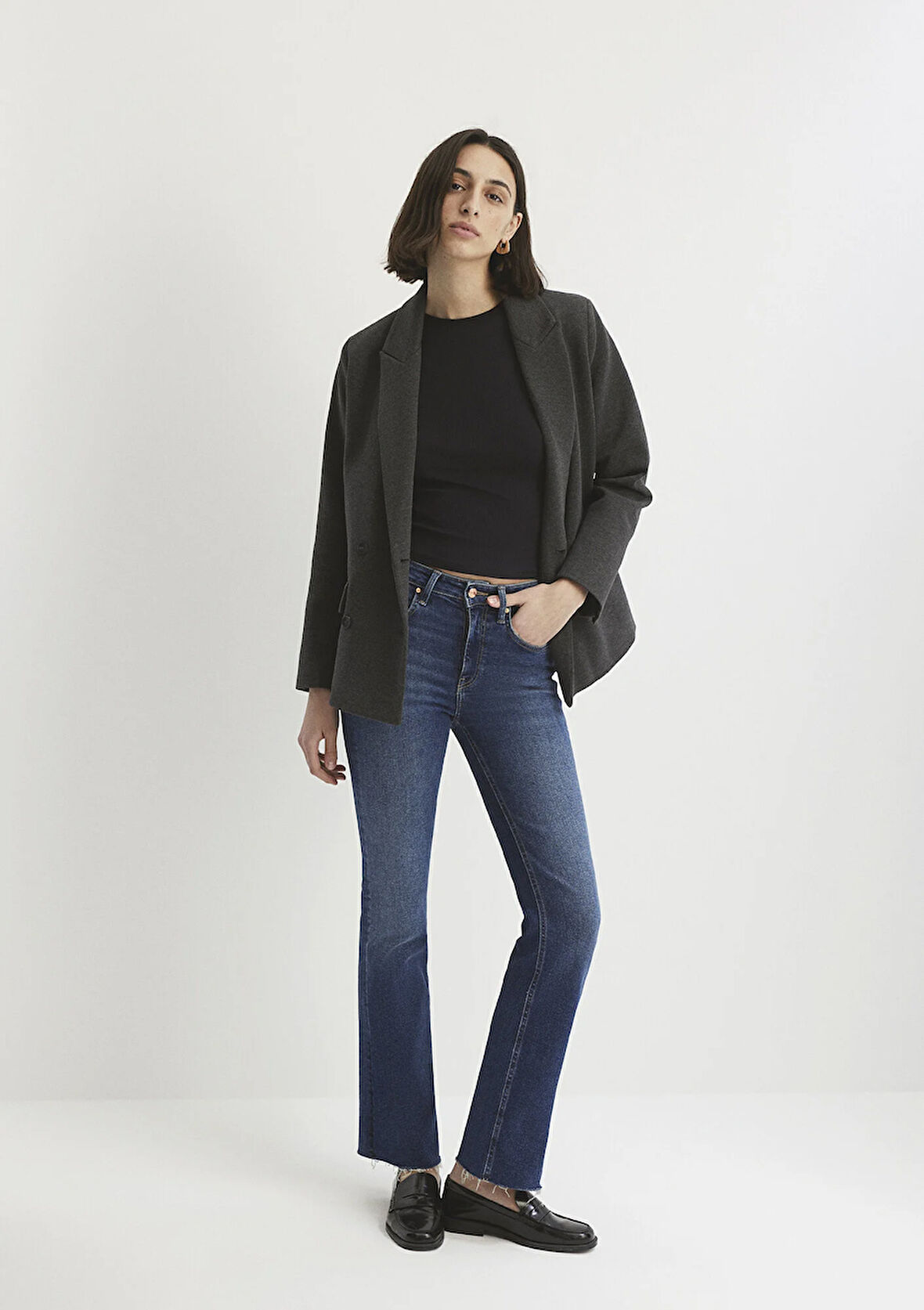 Maria Gold Denim Koyu Mavi Jean Pantolon 101225-80680