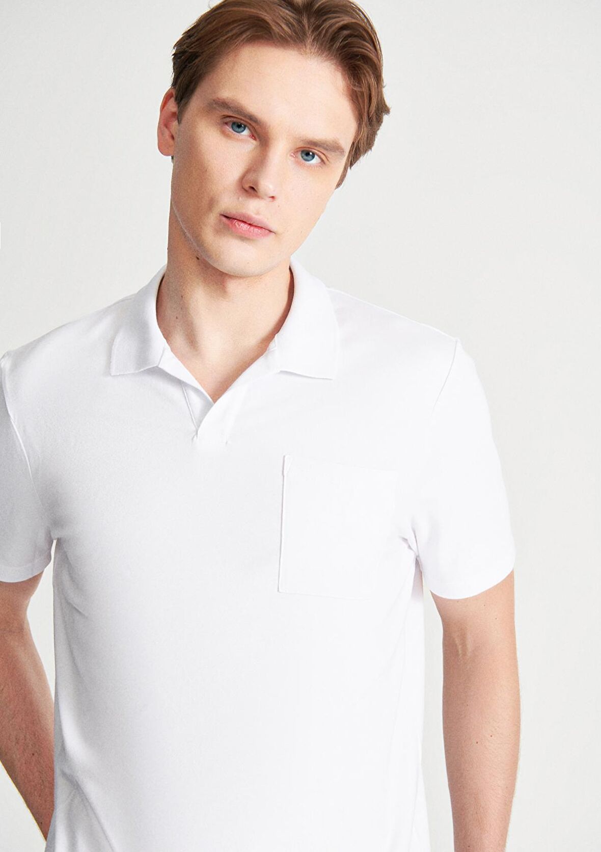 Mavi Beyaz Polo Tişört 0610297-620