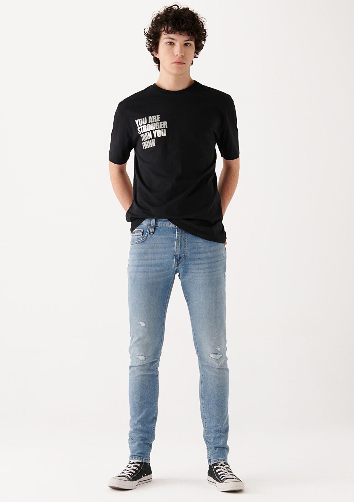 James Açık Yırtıklı Mavi Premium Jean Pantolon 0042480968