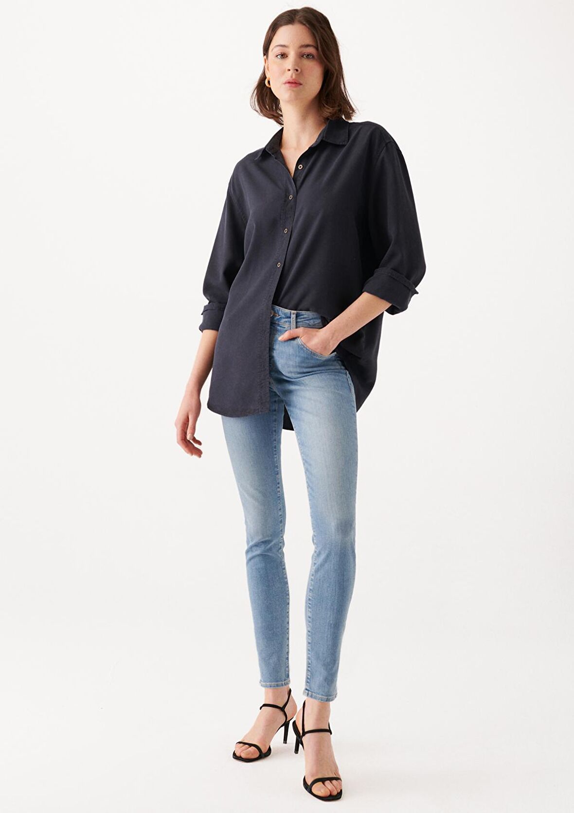 Alissa Açık Puslu Mavi Jean Pantolon 1067880530