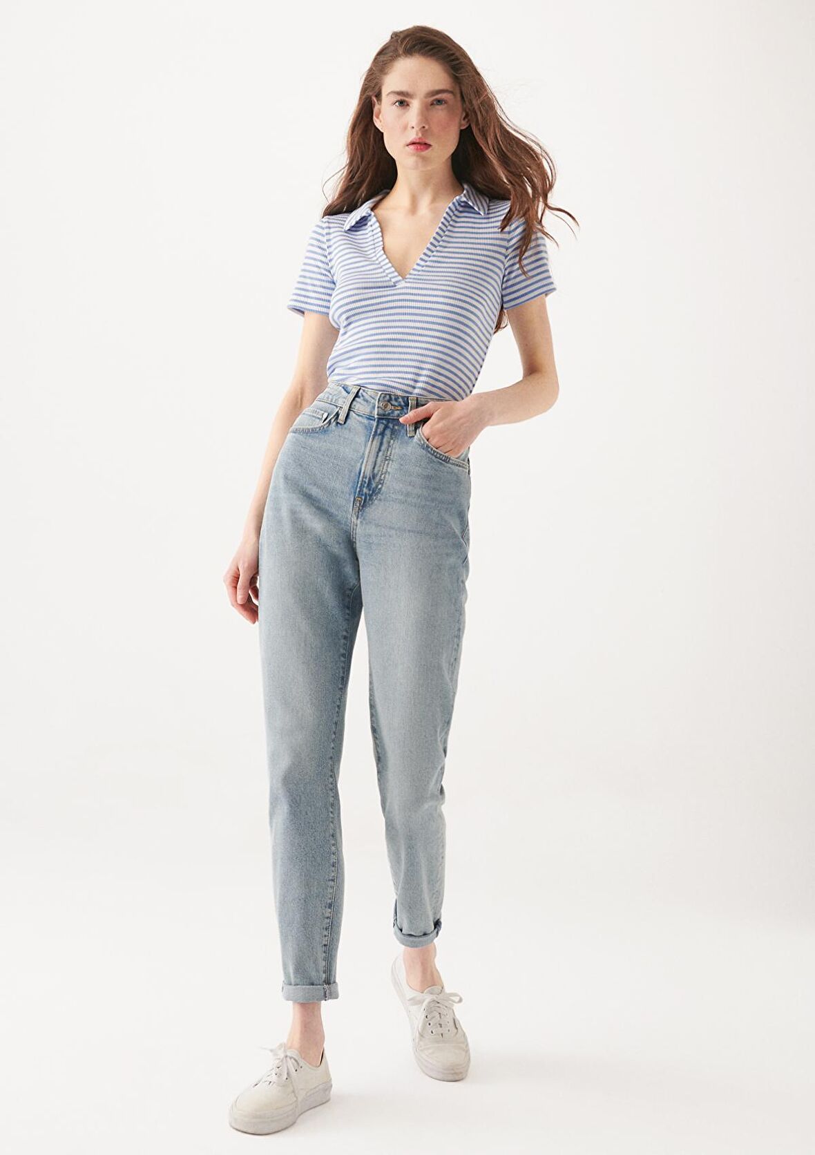 Star Açık Puslu Mavi Jean Pantolon 101077-80544