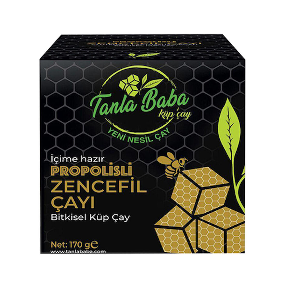 TanlaBaba Propolisli Zencefil Bitki Çayı 170 Gr Doğal Çay Bitkisel Çay Bitki Çayı Küp Çay