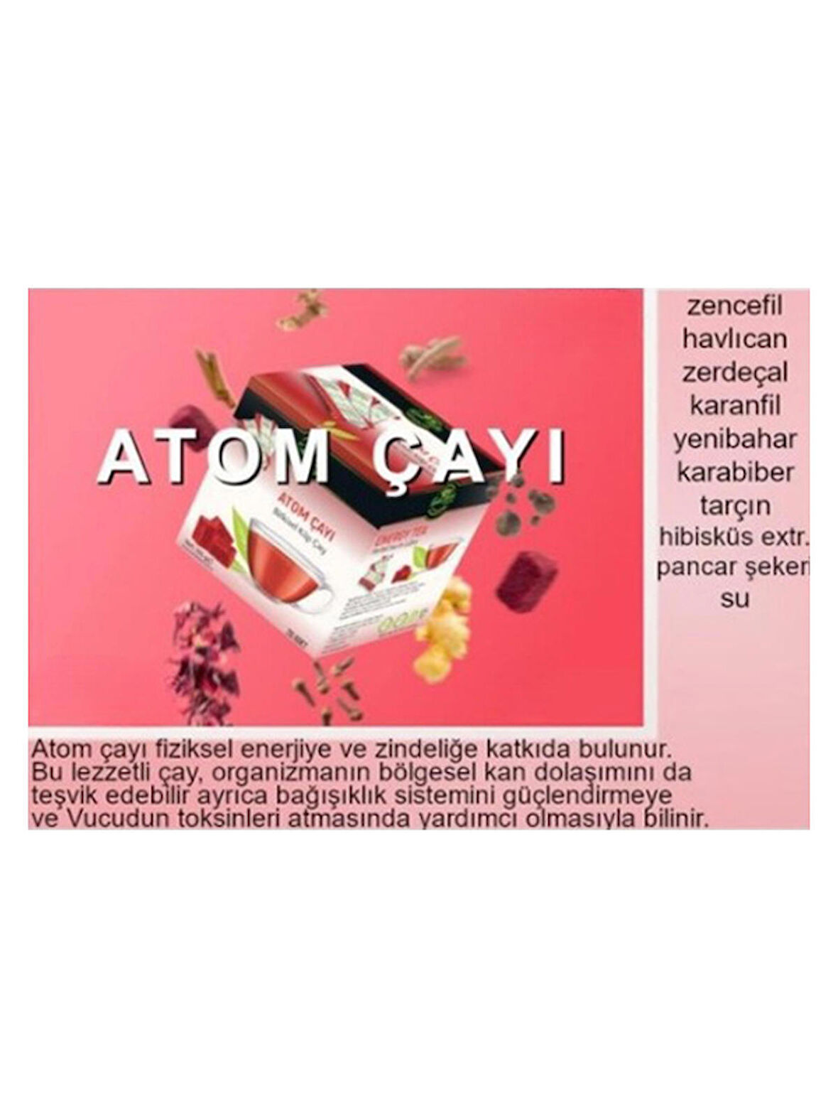 TanlaBaba Sargılı Atom Bitki Çayı 100 Gr (20 Adet) Doğal Çay Bitkisel Çay Bitki Çayı Küp Çay