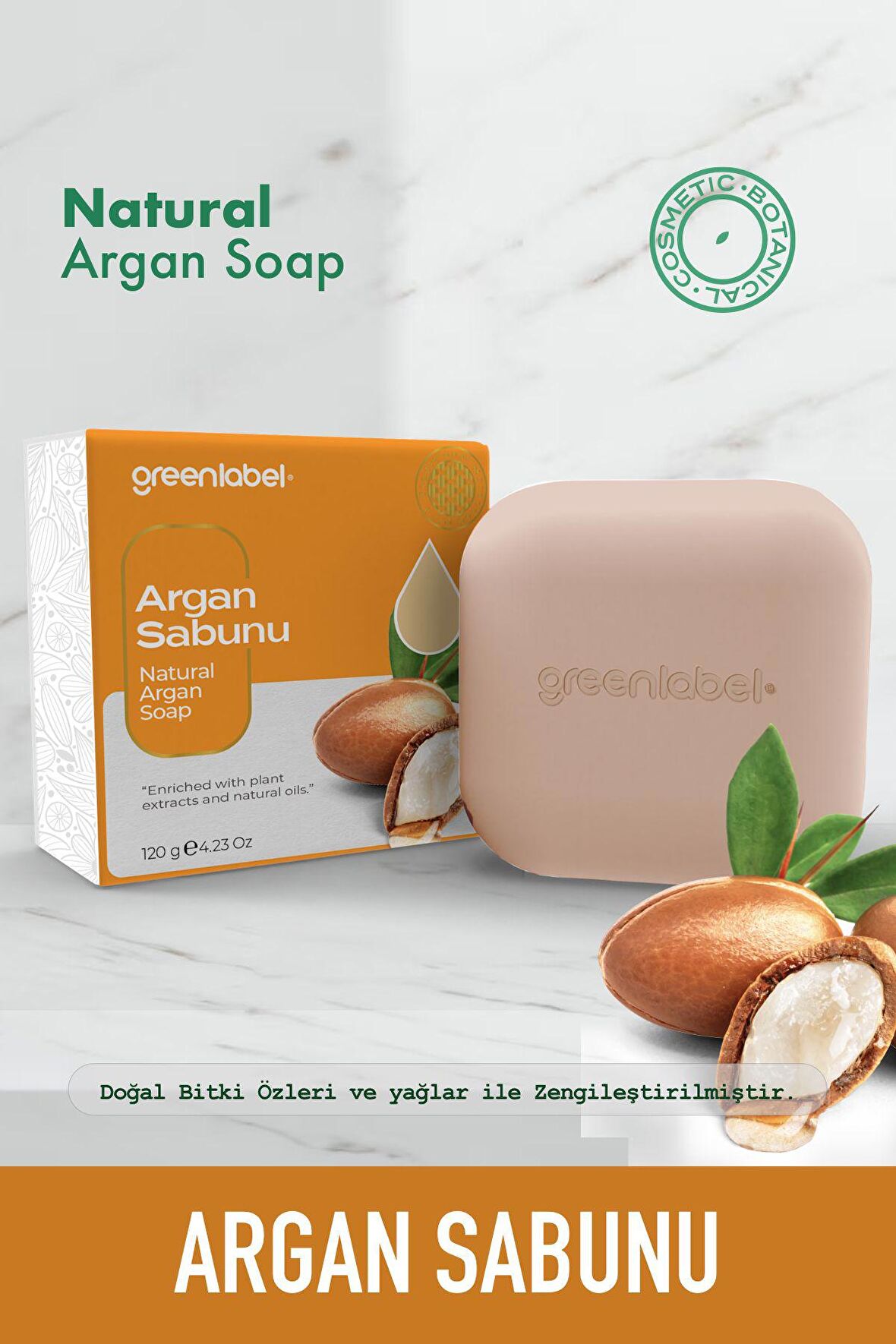 Argan Sabunu Natural Besleyici Ve Tazeleyici 120 Gr.