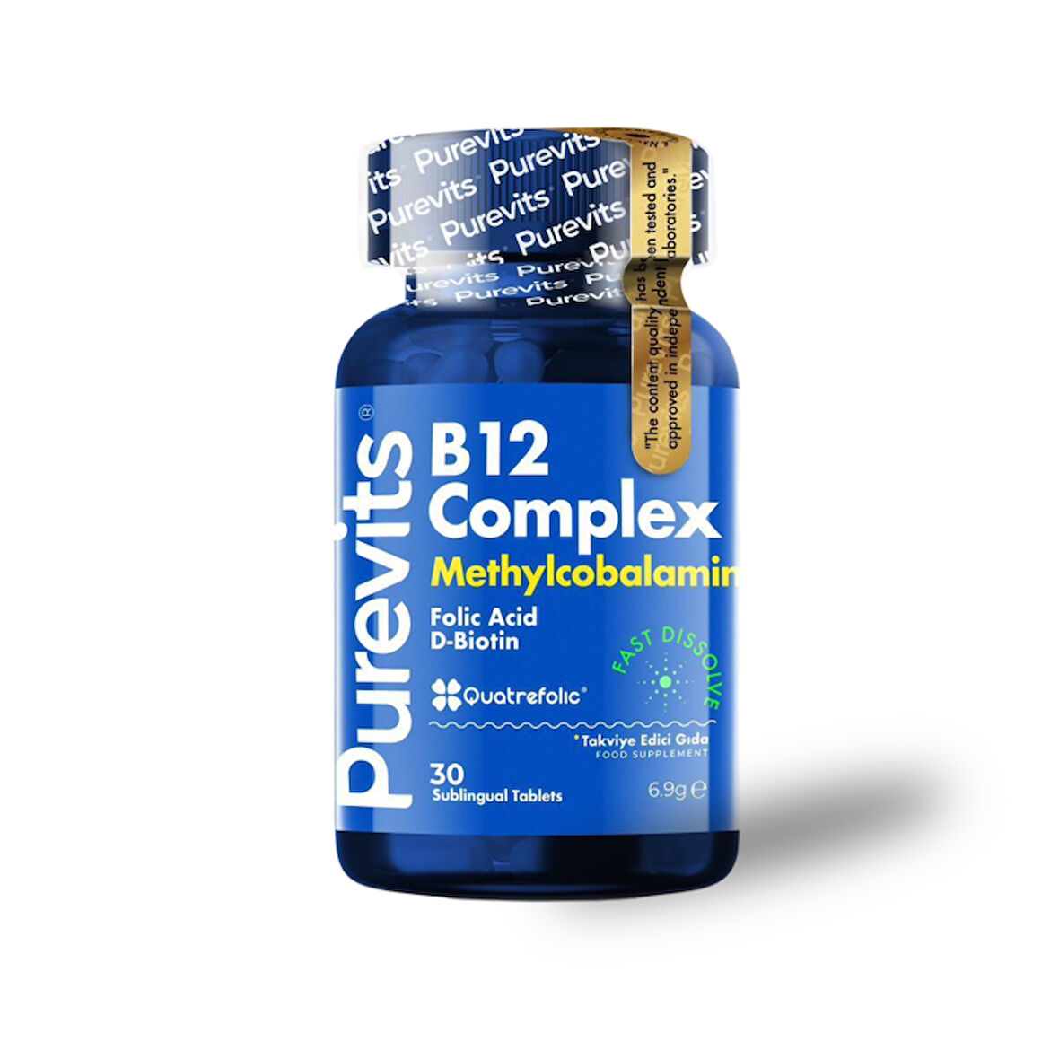 PUREVITS B12 COMPLEX QUETREFOLIC 230MG X 30 TABLET