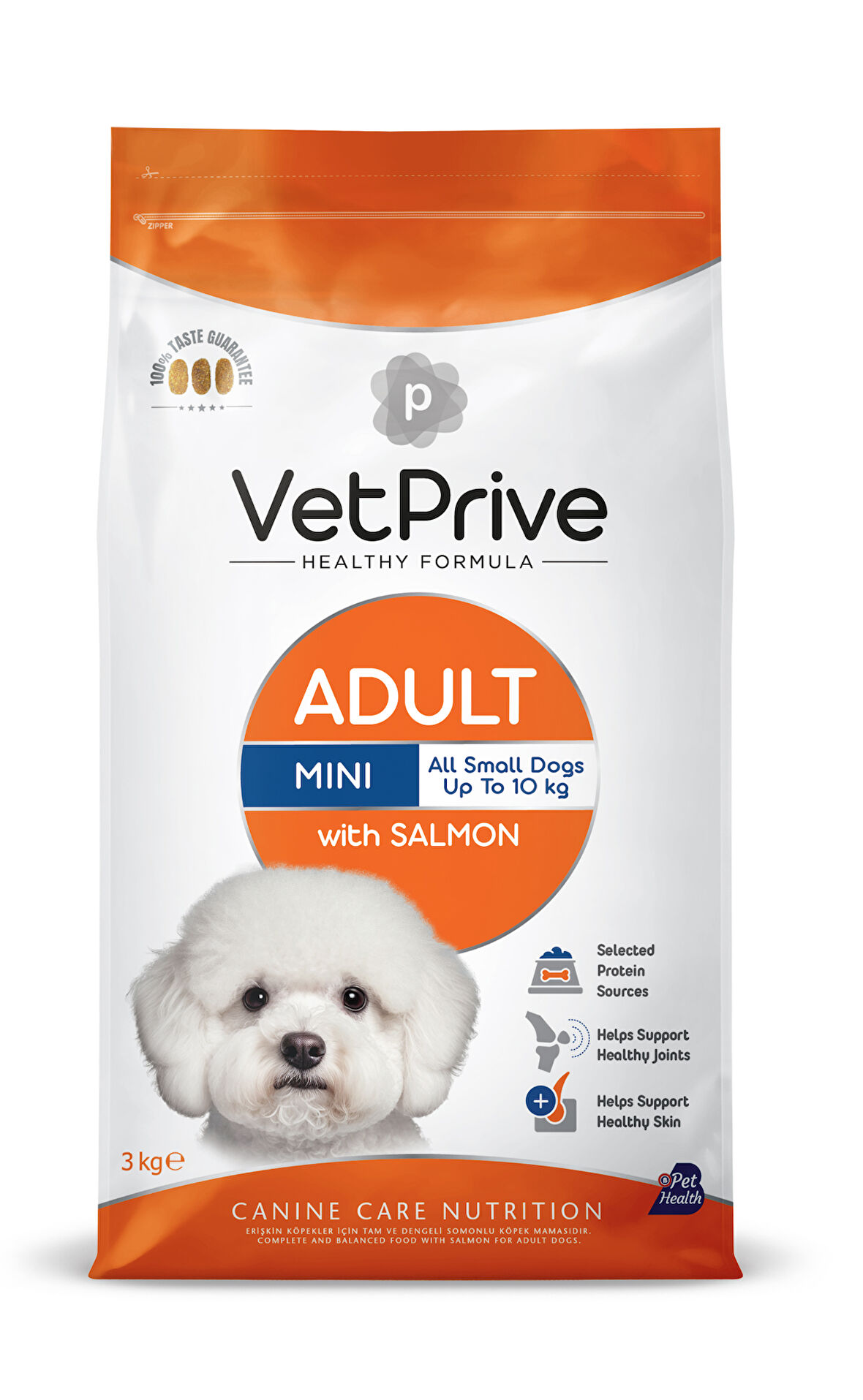 Vet Prive Mini Adult Somonlu Köpek Maması 3 kg