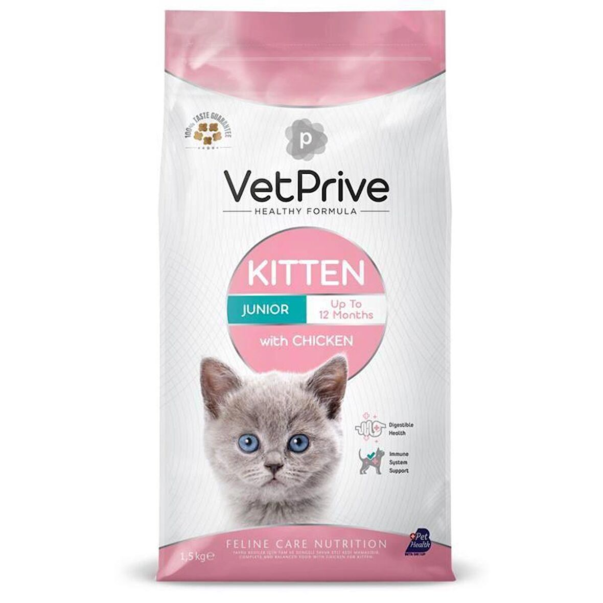 Vet Prive Tavuklu Yavru Kedi Maması 1.5 Kg