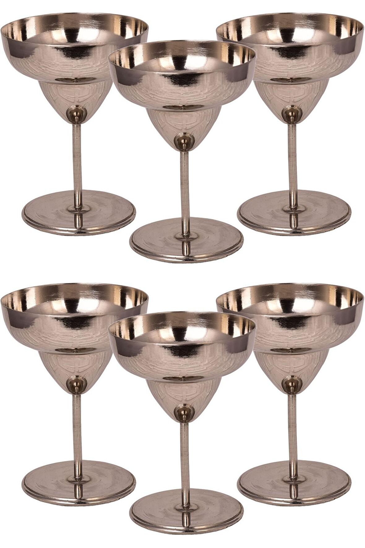 Turna Bakır Margarita Kadeh Düz 450 Ml 6lı Nikel Turna0461-62
