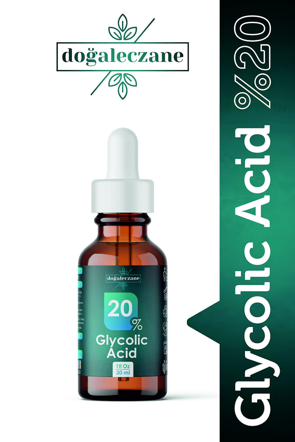 Yaşlanma Önleyici Anti Aging Glikolik Asit %20 | Glikolik Asit Peelingi 30 ml