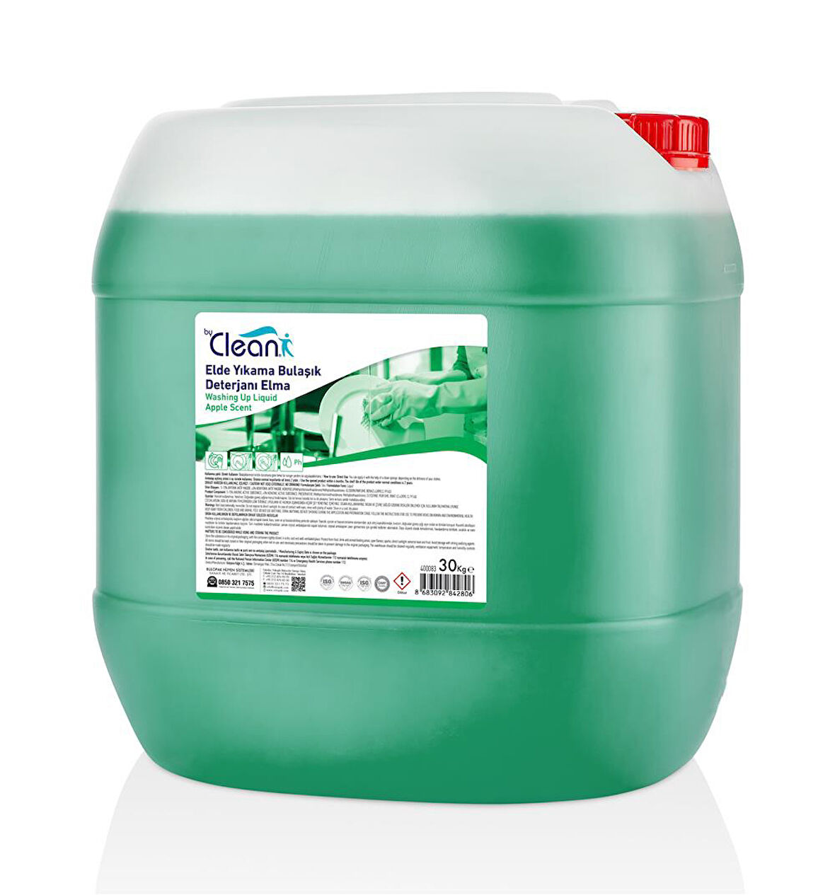Rulopak By Clean Elde Yıkama Bulaşık Deterjanı Elma Kokulu 30 Kg