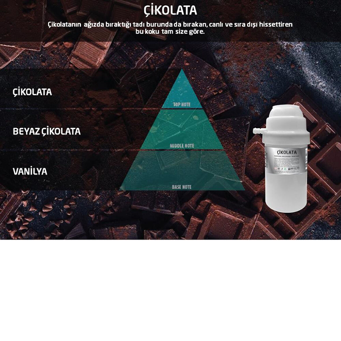 Rulopak Çikolata Koku Kartuşu 100 ml (M7)