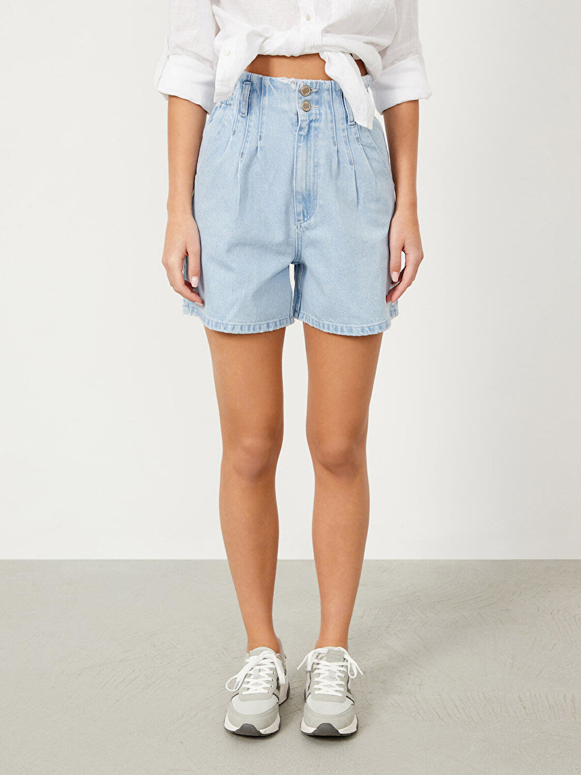 Mavi Regular Fit Pamuklu Denim Şort