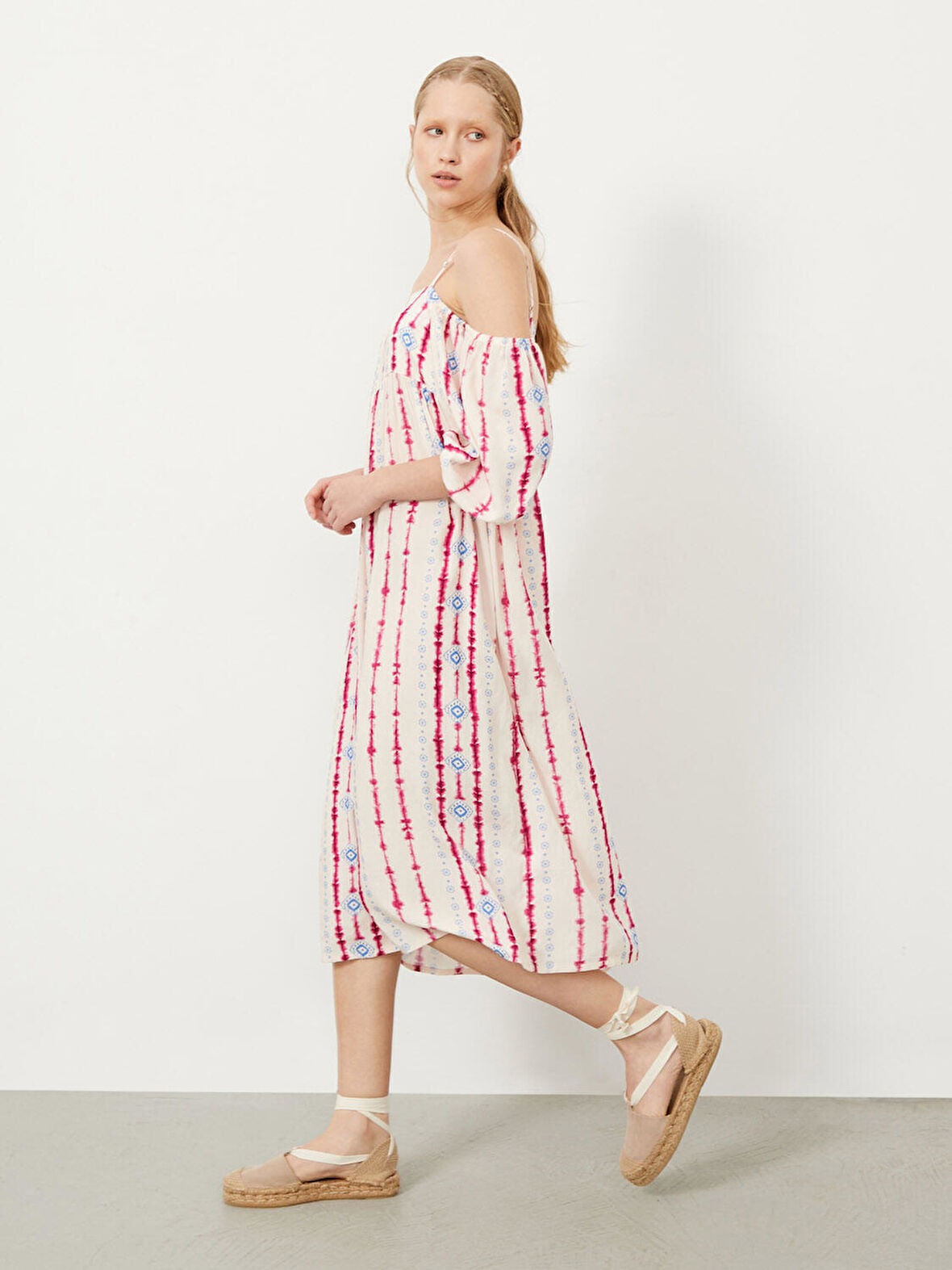 Fuşya Regular Fit  Elbise