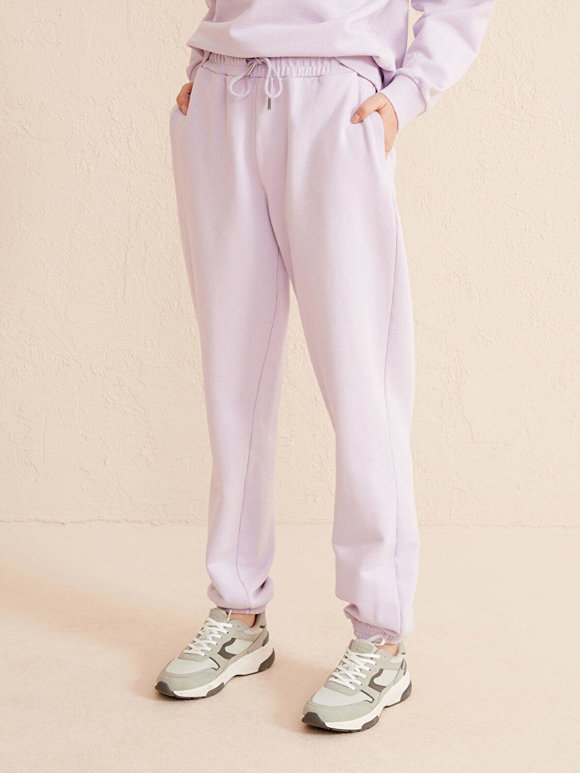 Lila Regular Fit Pamuklu Sweat Pantolon