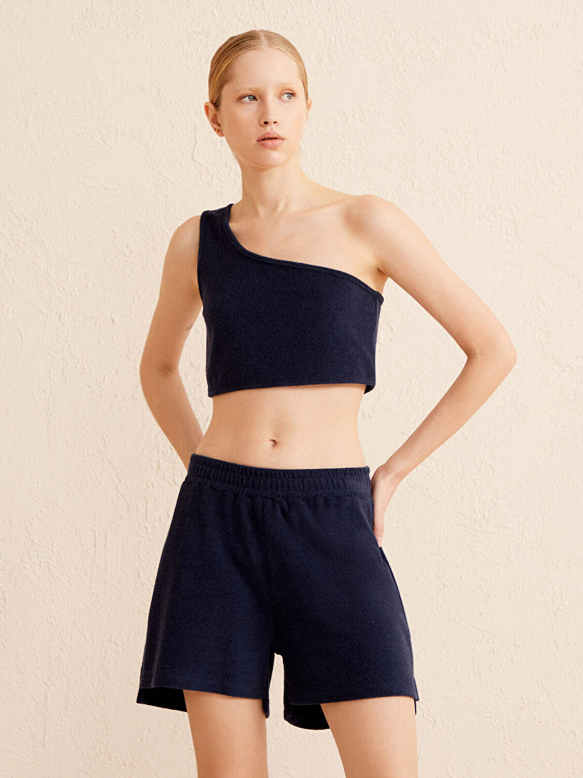 Lacivert Regular Fit Pamuklu Atlet