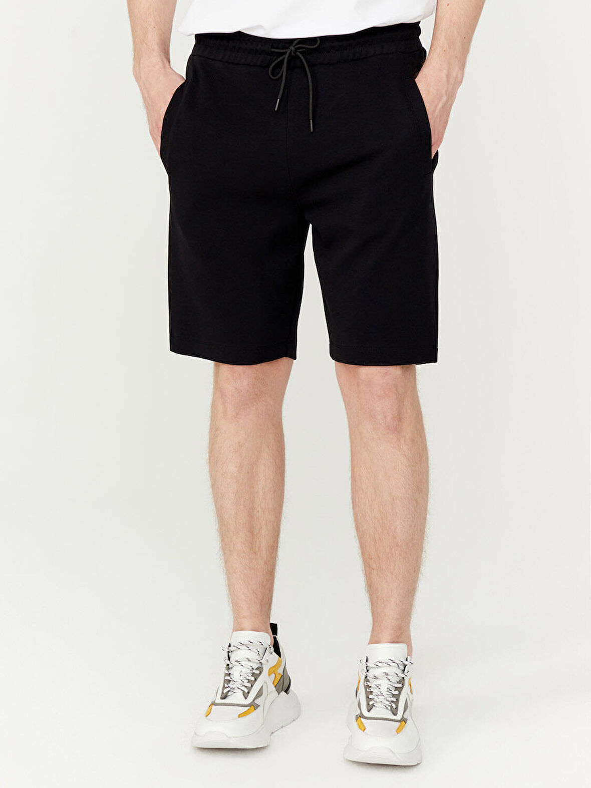 Siyah Regular Fit Pamuklu Sweat Pantolon