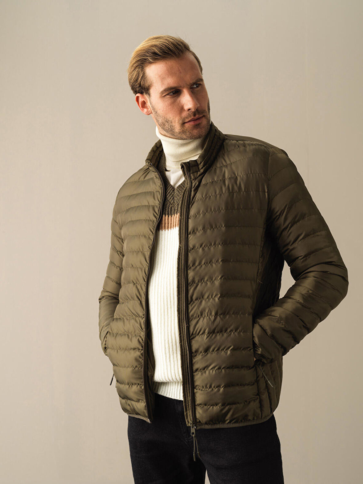 Xint Haki Regular Fit Şişme Mont