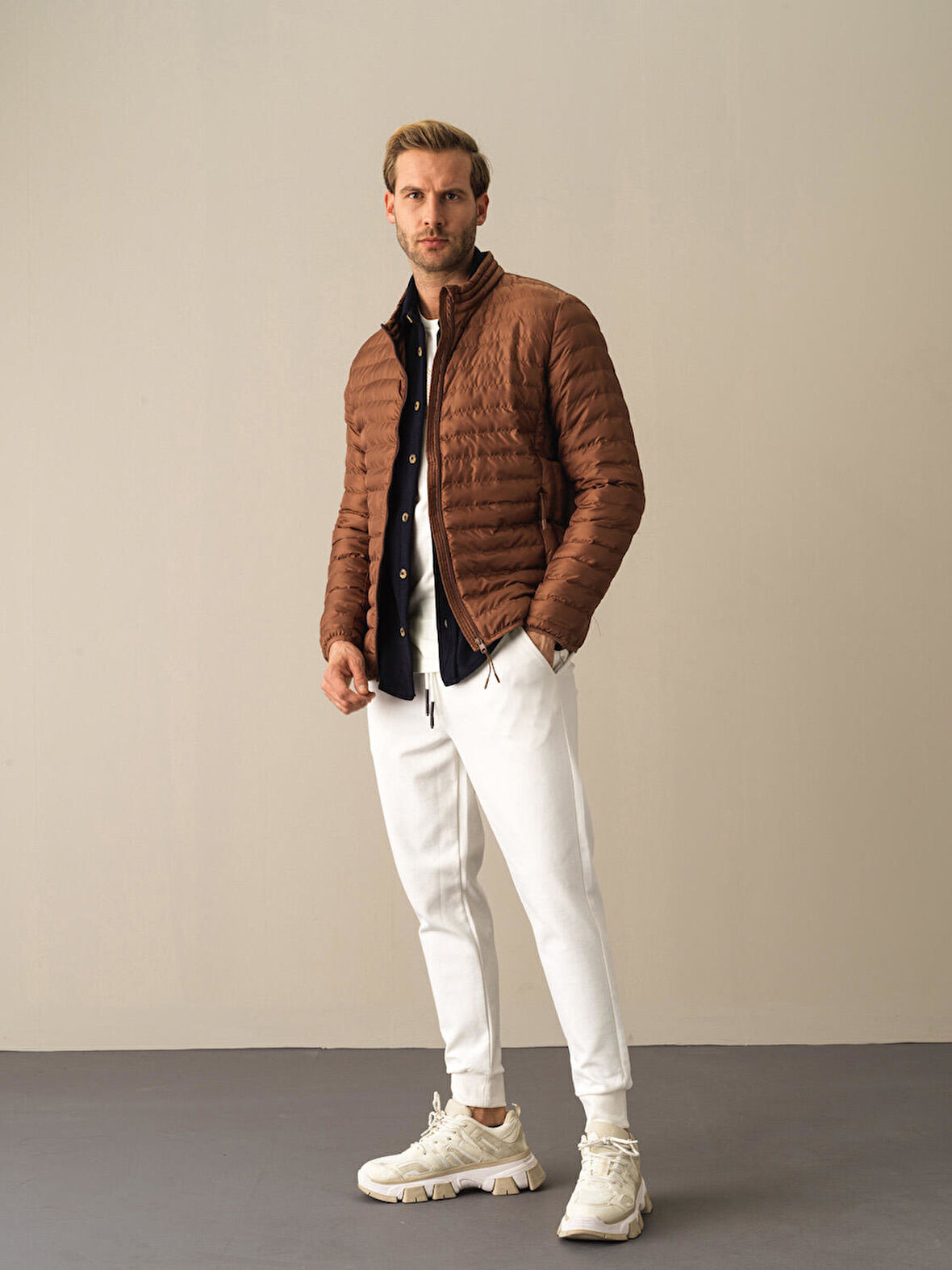 Xint Camel Regular Fit Şişme Mont