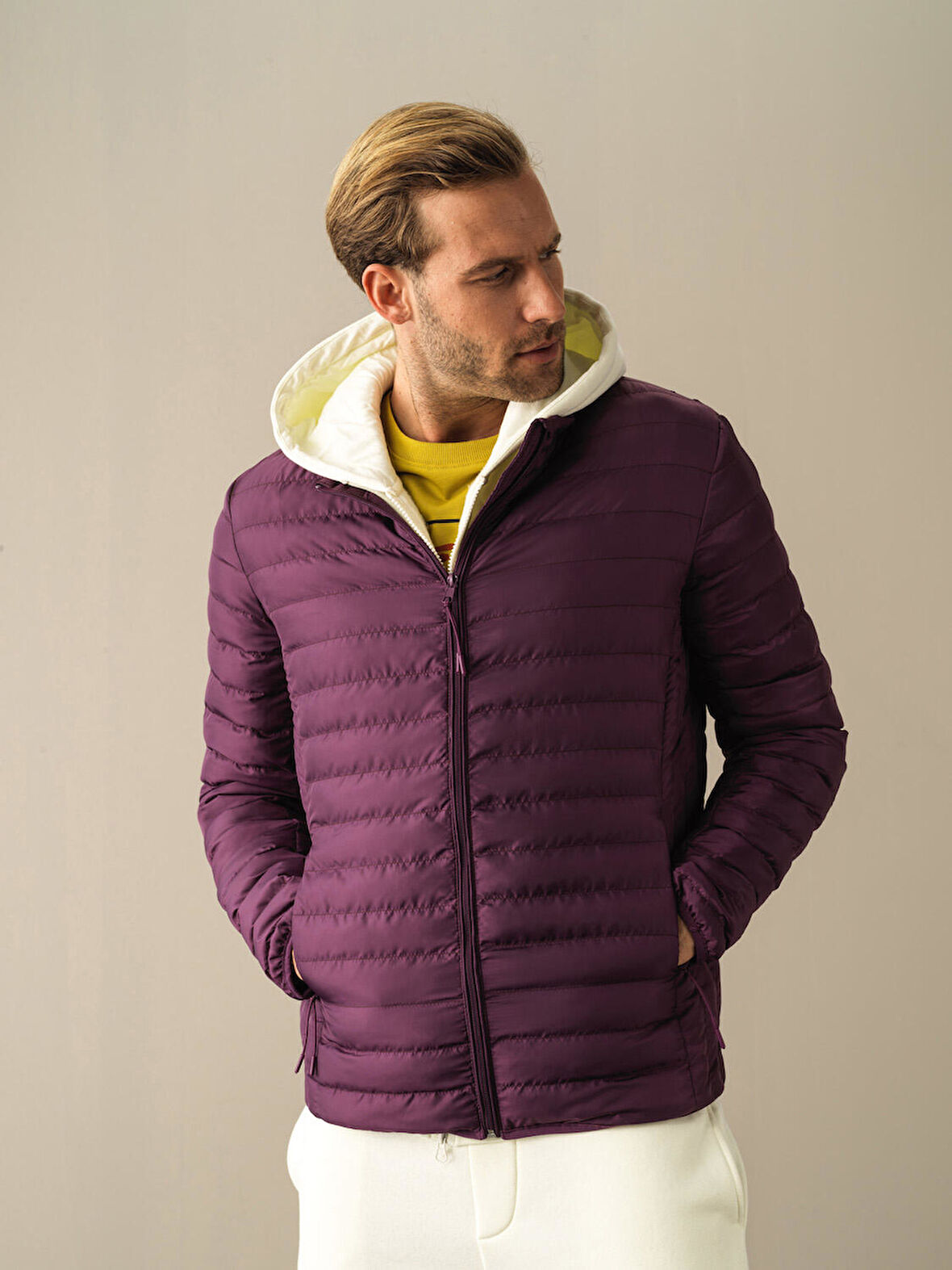 Xint Mor Regular Fit Şişme Mont