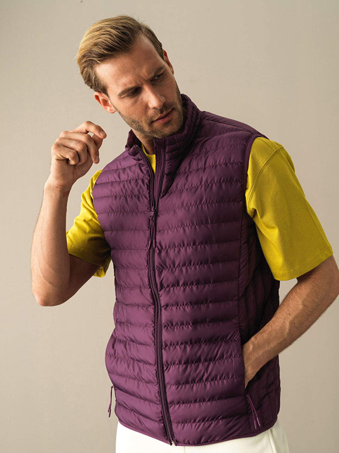 Xint Mor Regular Fit Şişme Yelek