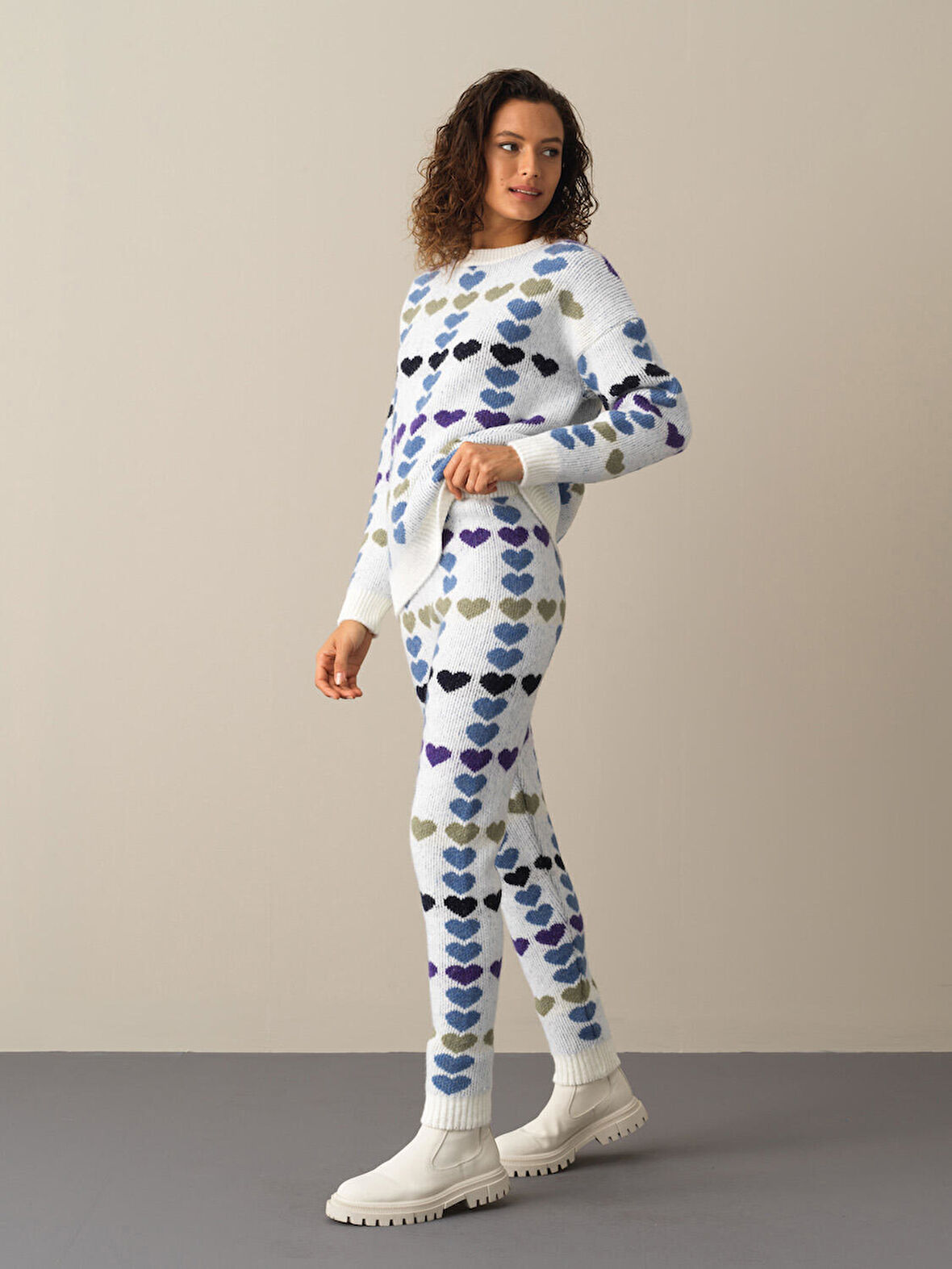 Xint Mavi Regular Fit Triko Pantolon