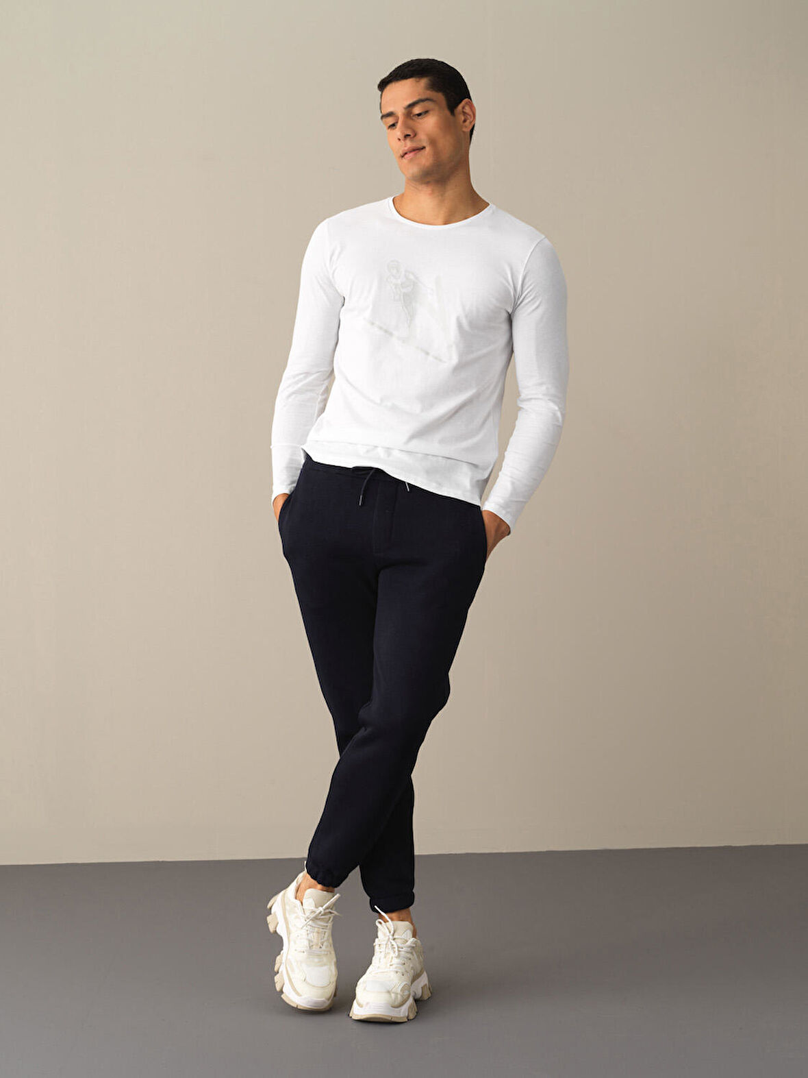 Xint Lacivert Basic Sweat Pantolon