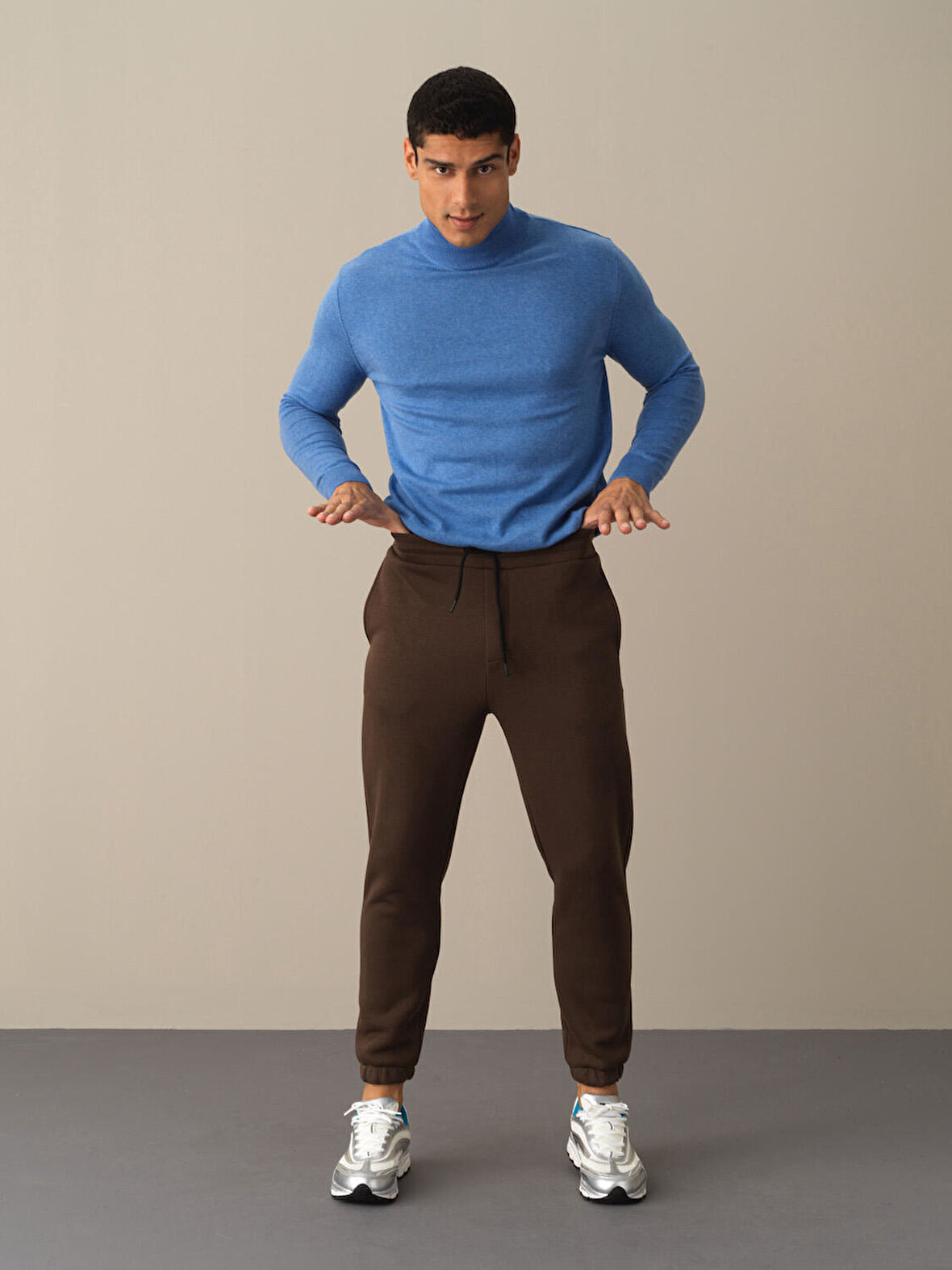 Xint Kahverengi Basic Sweat Pantolon