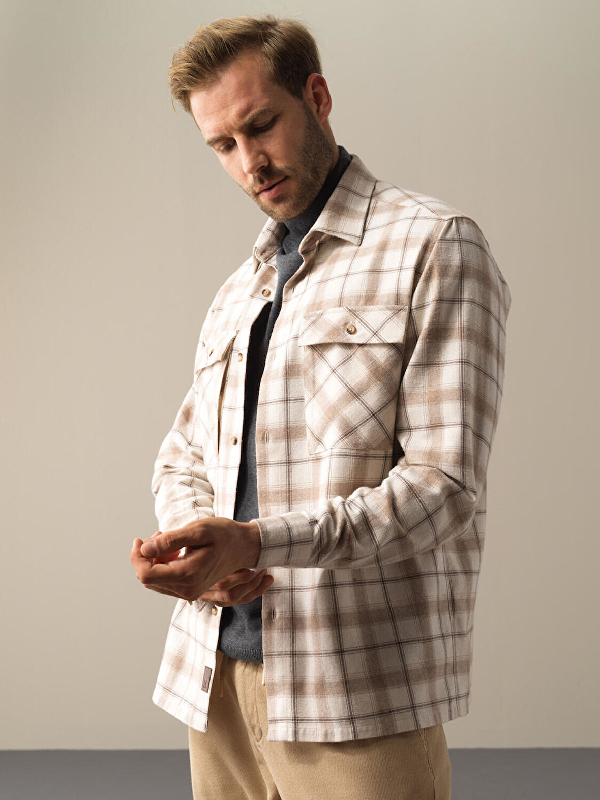 Xint Bej Cepli Ekose Gömlek