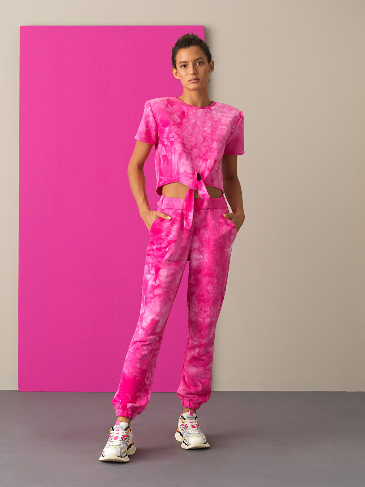 Xint Fuşya Regular Fit Sweat Pantolon