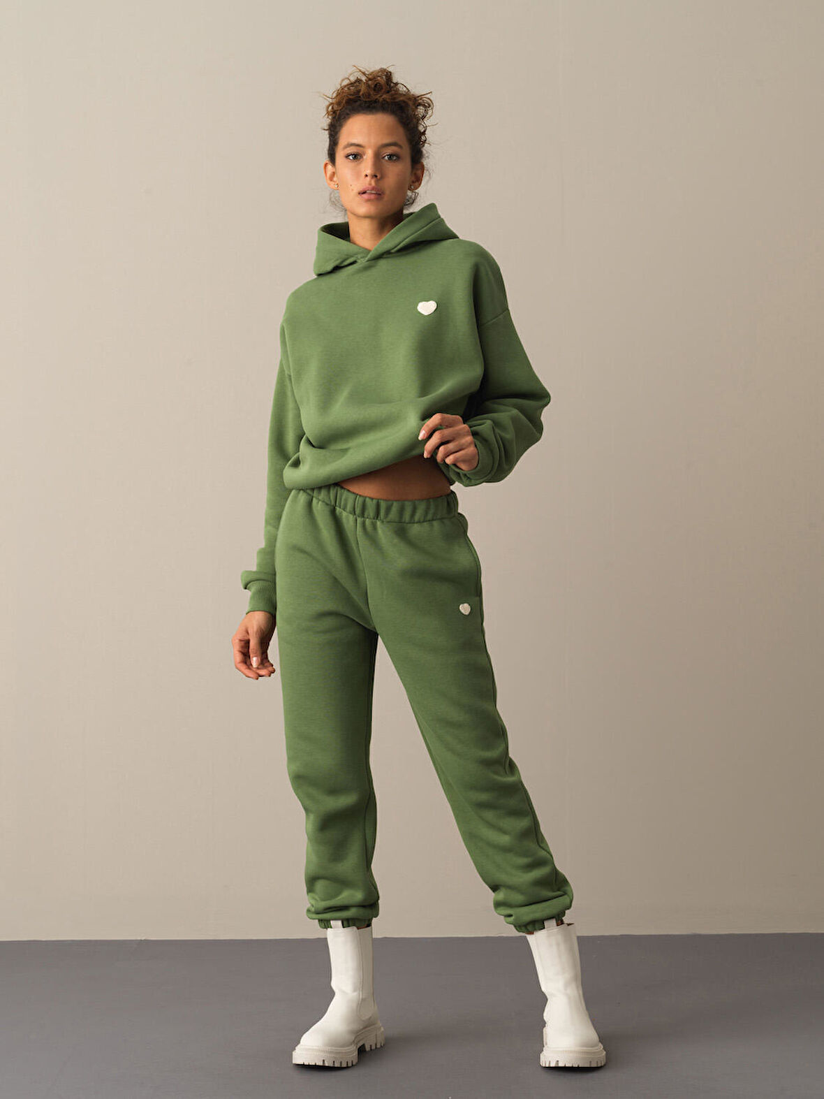 Xint Yeşil Basic Sweat Pantolon