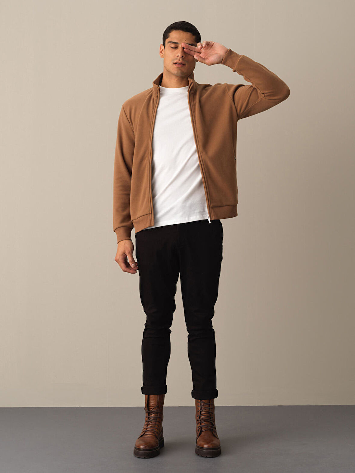 Xint Camel Regular Fit Sweatmont
