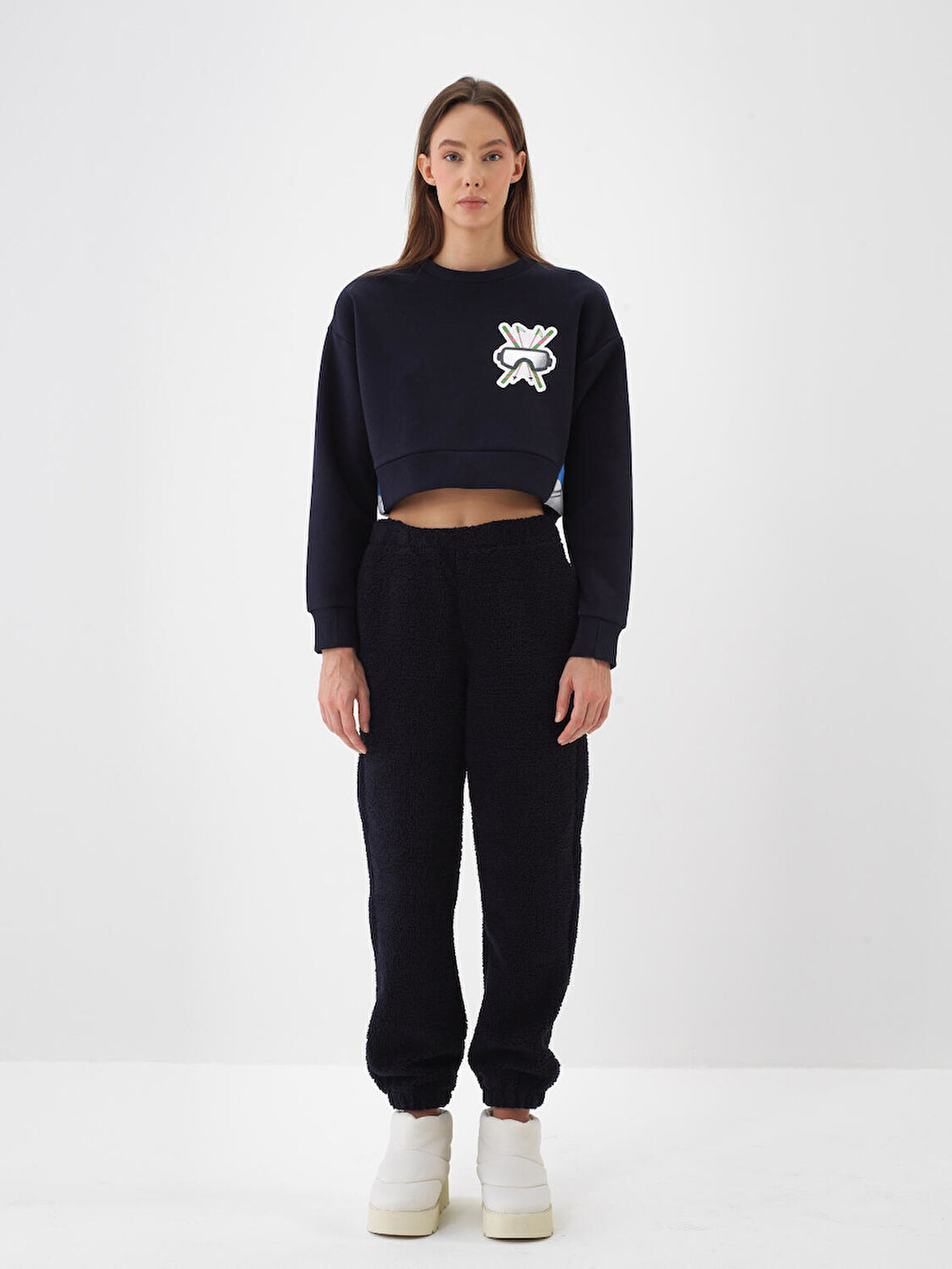 Xint Lacivert Polar Sweat Pantolon