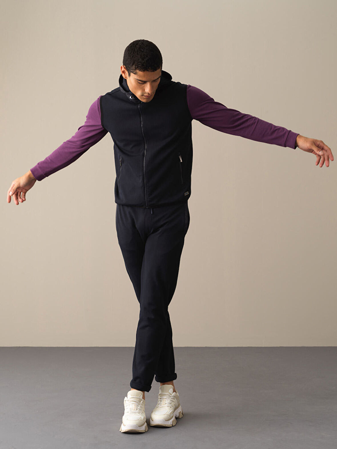 Xint Lacivert Pamuklu Regular Fit Yelek