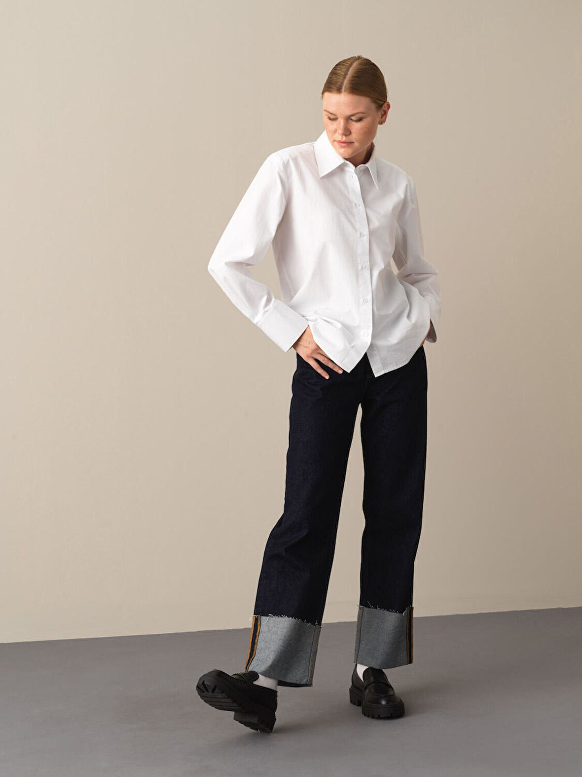 Xint Beyaz Regular Fit Vatkalı Gömlek