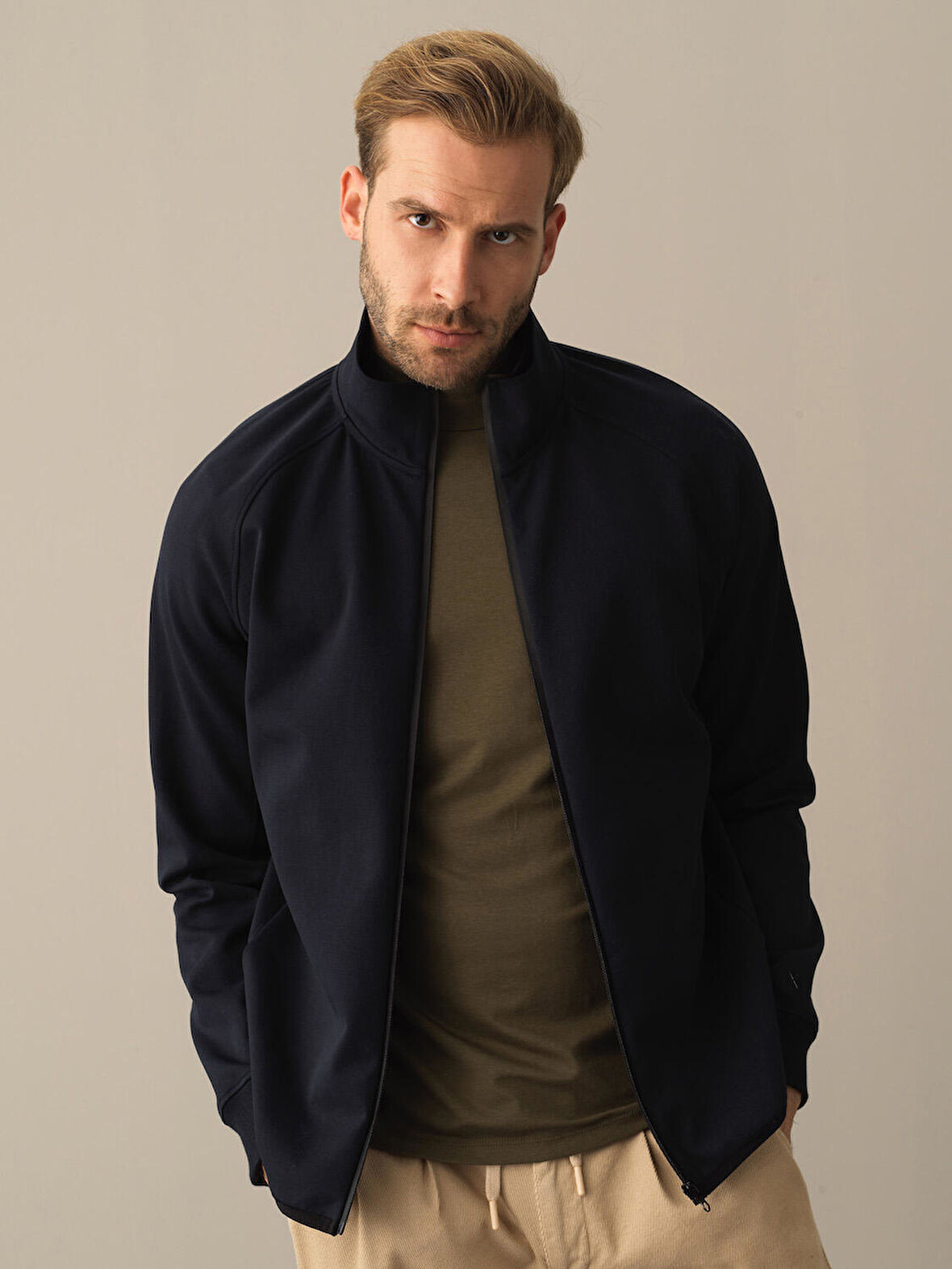 Xint Lacivert Regular Fit Sweatmont