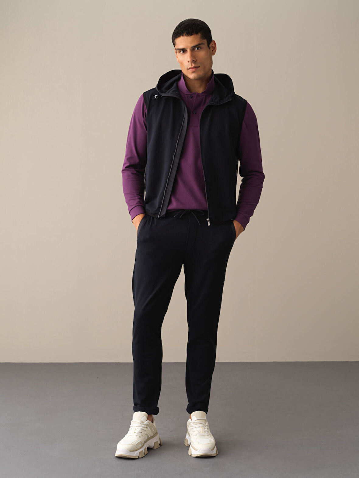 Xint Lacivert Pamuklu Sweat Pantolon