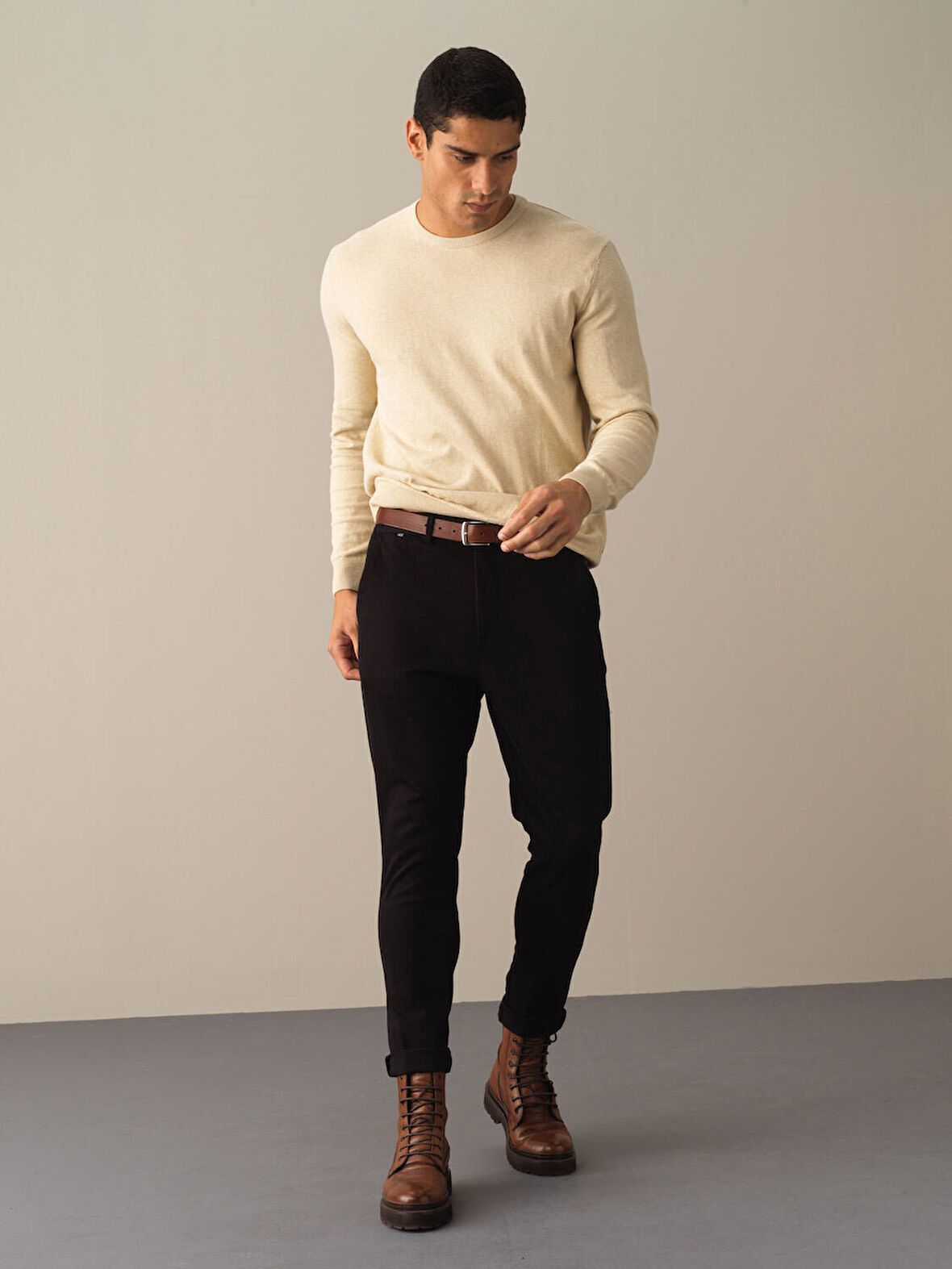 Xint Siyah Regular Fit Pantolon