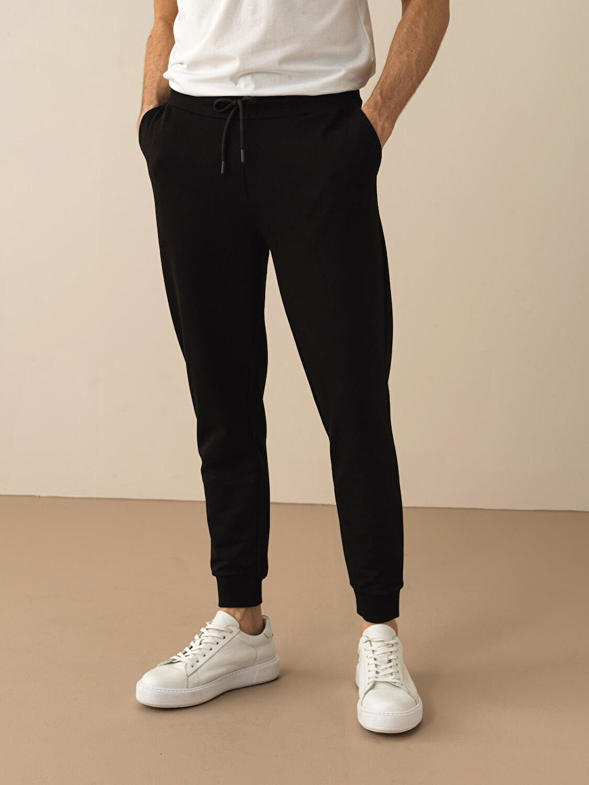 Siyah Slim Fit Pamuklu Pantolon