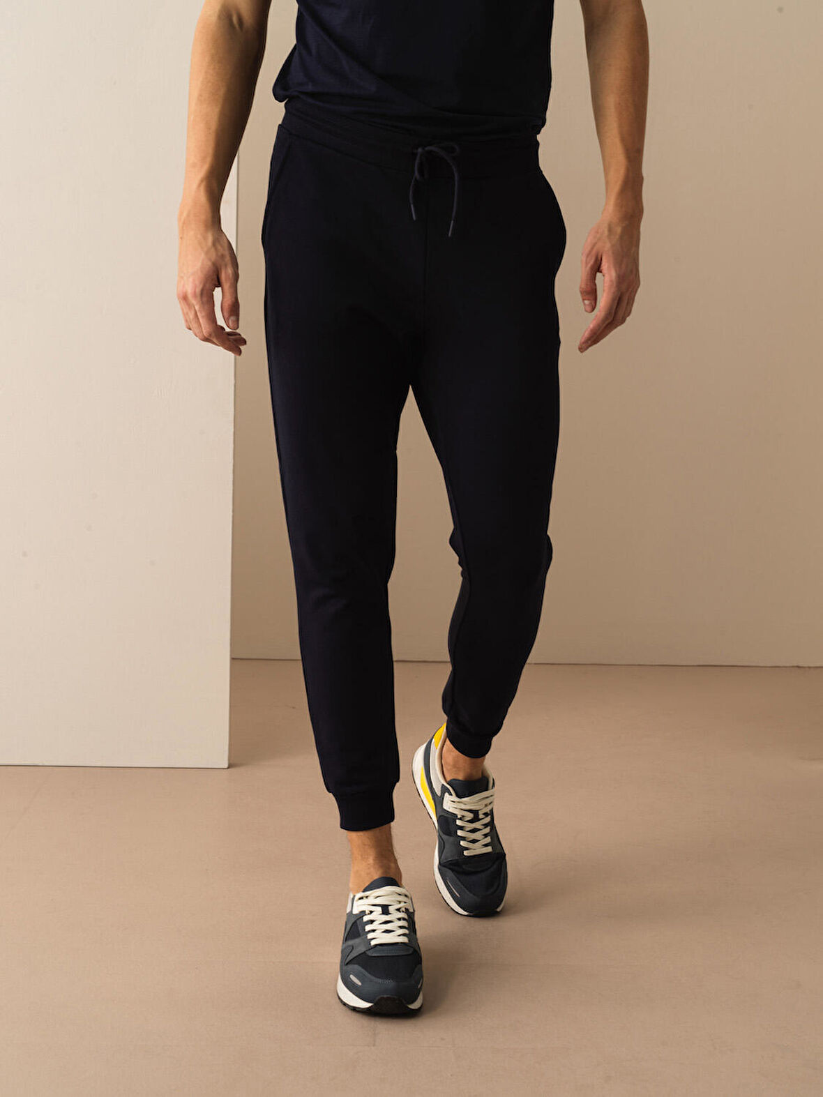 Lacivert Slim Fit Pamuklu Pantolon