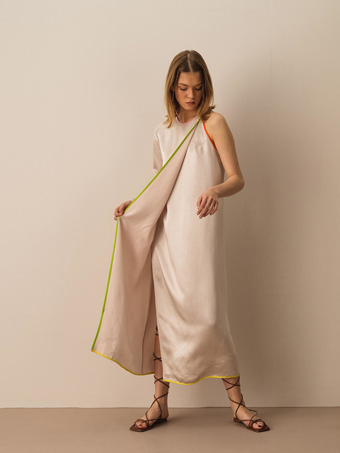 Ekru Regular Fit  Elbise