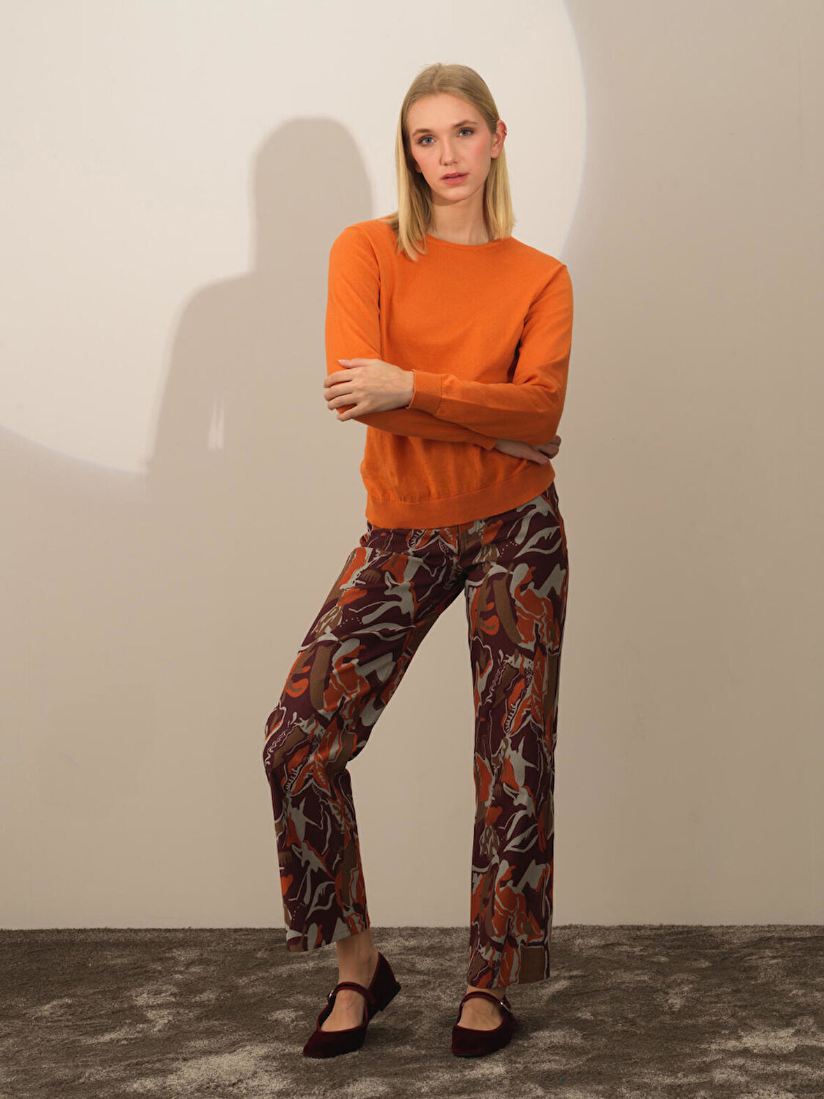 Xint Turuncu Regular Fit Basic Kazak