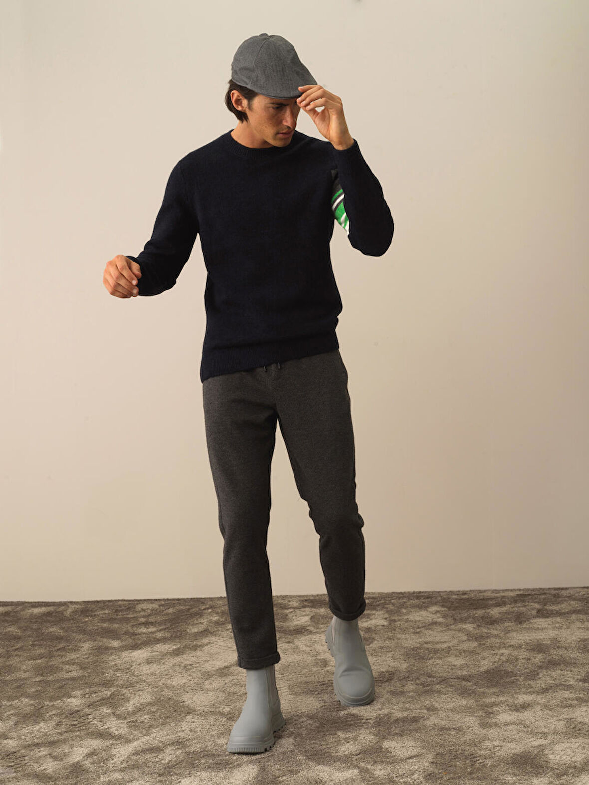 Xint Antra Dokulu Esnek Dokulu Slim Fit Jogger Pantolon