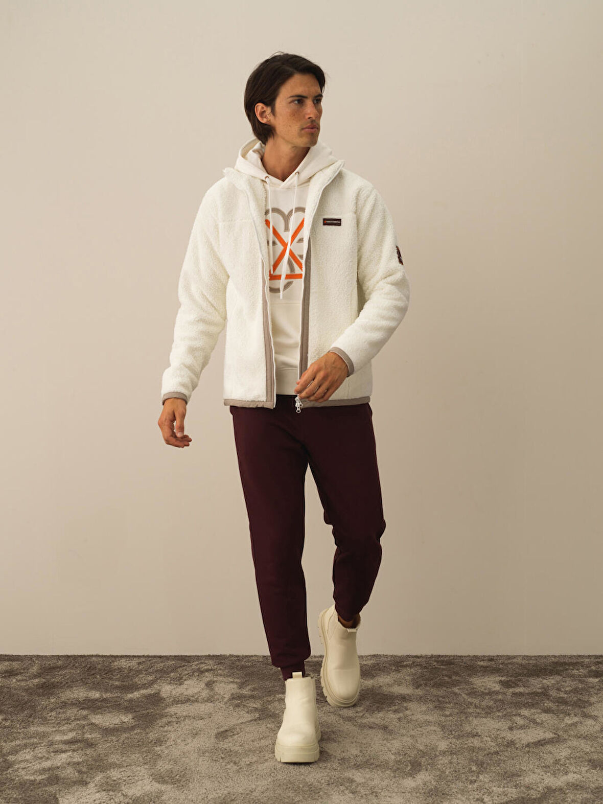 Xint Ekru Formunu Koruyan Regular Fit Mont