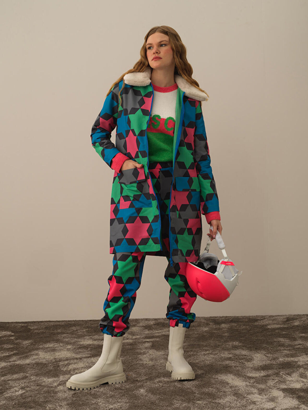 Xint Mavi Formunu Koruyan Regular Fit Mont