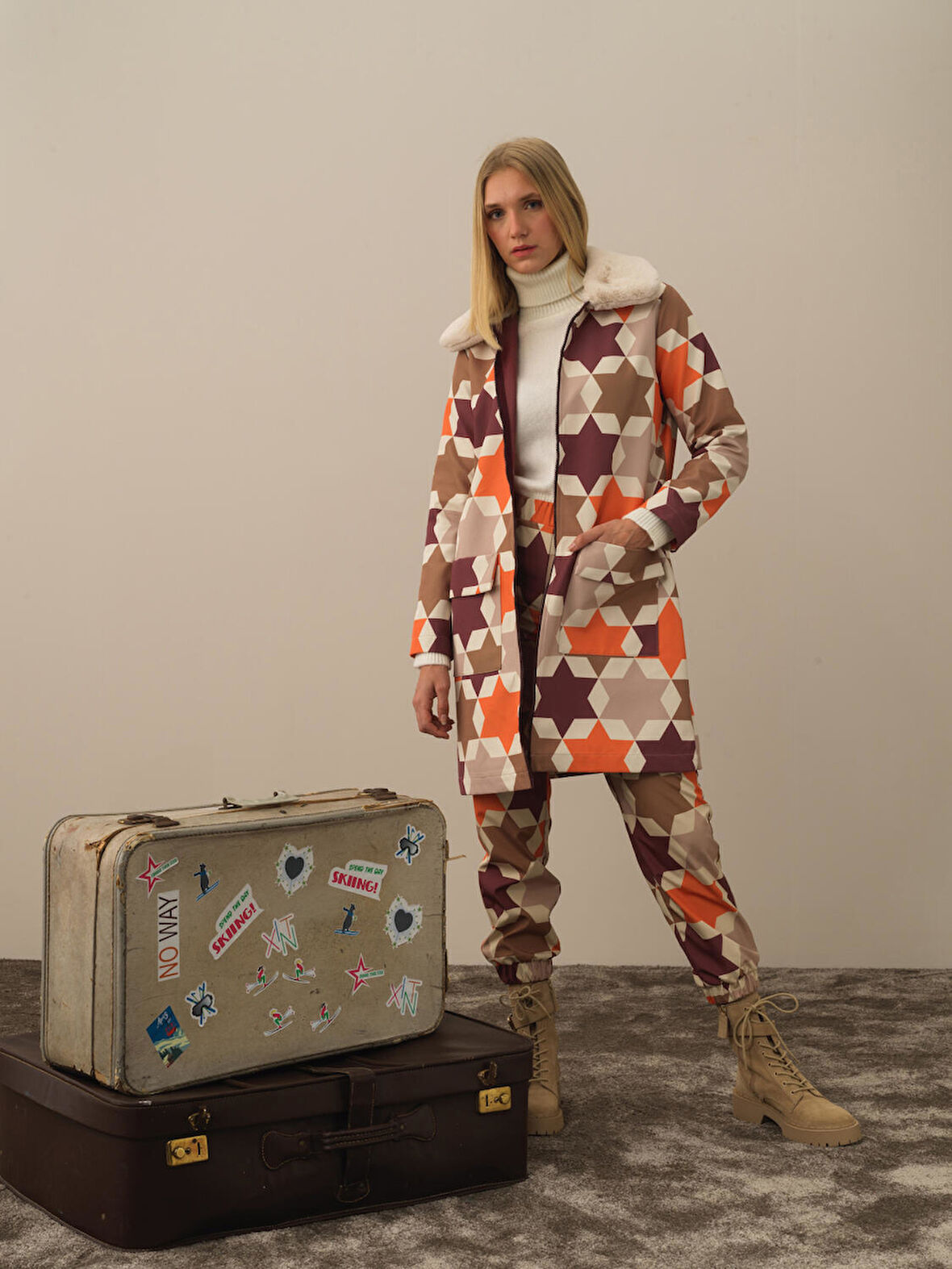 Xint Bordo Formunu Koruyan Regular Fit Mont