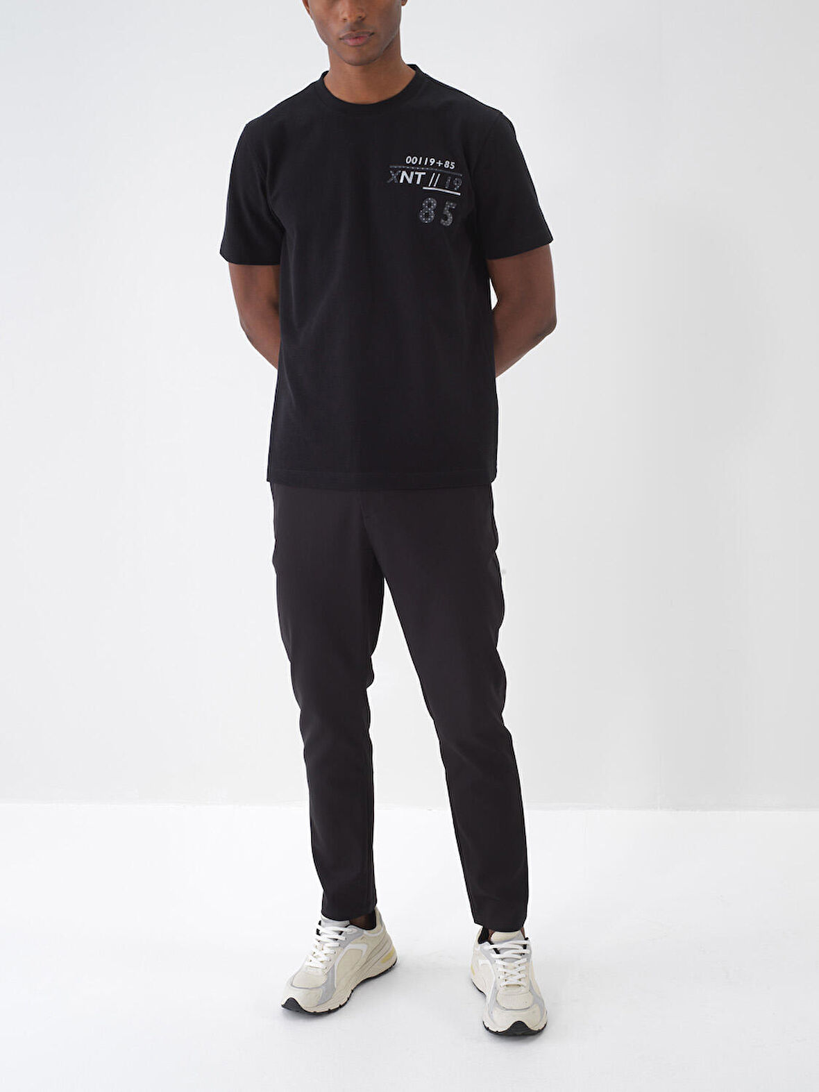 Siyah Slim Fit Pamuklu Pantolon